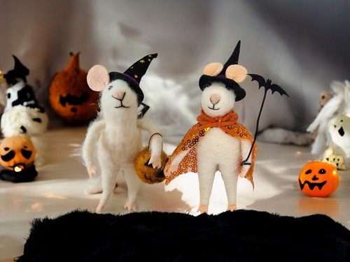 Halloween cute felt mouse - felt,