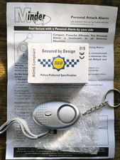 Minder Mini Police Approved Personal Panic Rape Attack Safety Alarm 140db