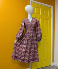 Gorgeous Vintage 1970s Phool Indian Cotton Dress - Size 6/8