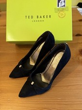 Ted Baker Black Suede / Gold