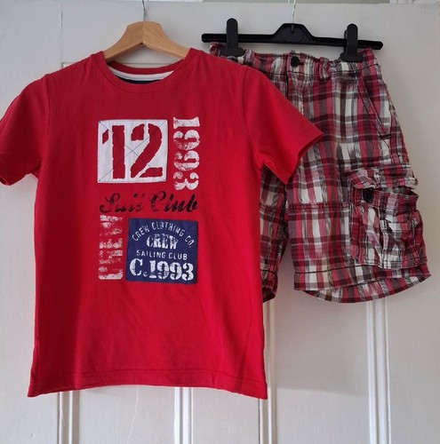 Boys crew clothing red - clothing, tee