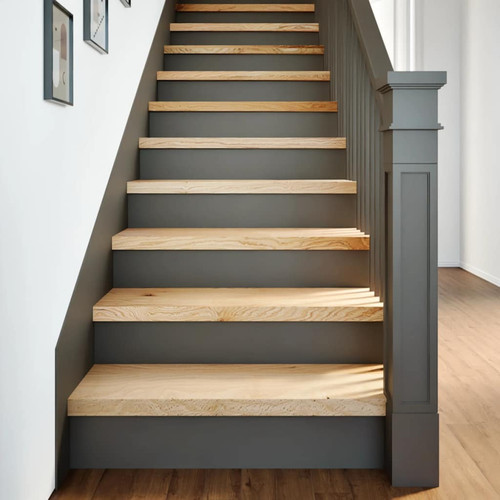 Stair treads 12pcs solid - stair, oak