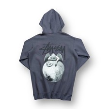 Stussy Angel Hoodie Large Grey