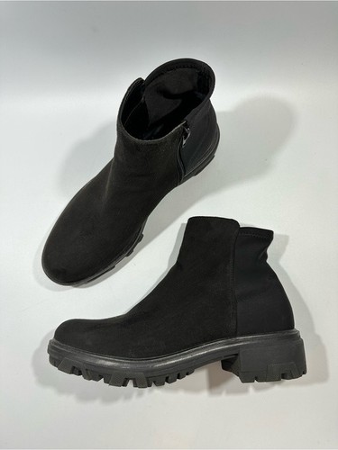 Unisa black faux - suede, chelsea
