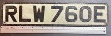 Classic 1967 Original Prestige Front Reflective UK Pressed License/Number Plate