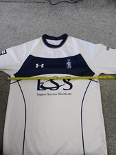 Under Armour Royal Navy Rugby Short Sleeve Shirt Size Large
