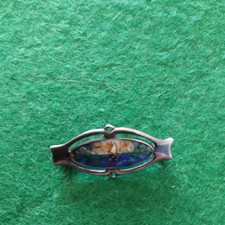 Charles Horner,  Silver And Enamelled,  Sailing Boat Broach.