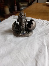 Vintage Pewter Statue Figurine