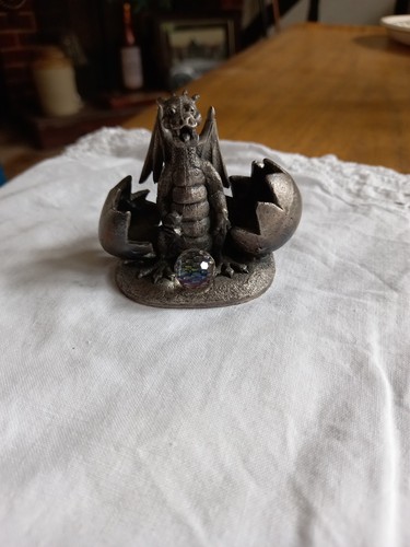 Vintage pewter statue figurine - vintage,