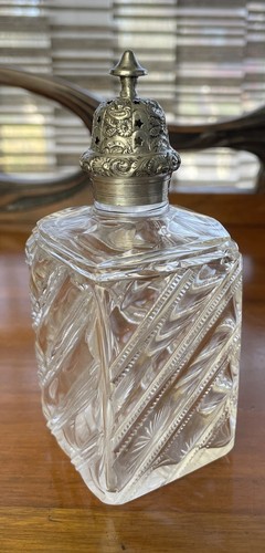 Antique cut lead glass - antique, silver