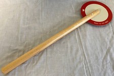 German Army Signalling Red White Round Handheld Trowel Stick Sign