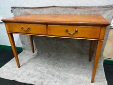 Bradley Dressing Table Solid Burr Yew Pear Wood With Inlays 121.5cm x 54cm x79cm