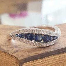 0.85Ct Round Cut Blue Sapphire