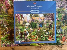 Gibsons 500 Piece Jigsaw - Green Fingers by Mat Edwards  - Used