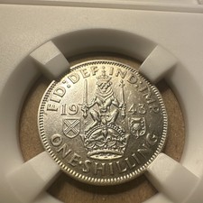 1943 silver  Scottish shilling
