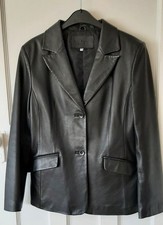 Ladies Black Leather Jacket
