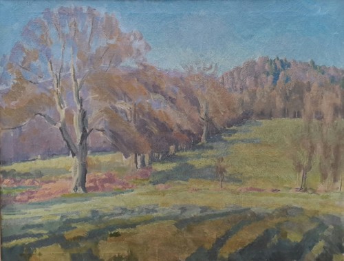 Large vintage impressionist - vintage,