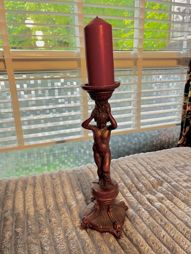 Vintage large faux bronze - large,