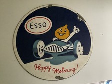 ENAMEL ESSO HAPPY MOTORING