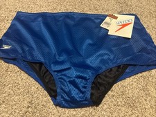 NEW NWT SPEEDO MESH BRIEF COMPETITION TRAINING DRAG RESISTANCE RACE SWIM SUIT 38