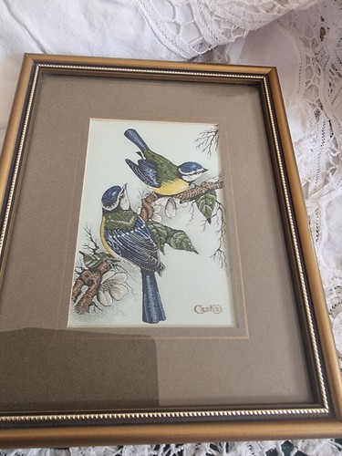 Vintage needlepoint silk - vintage,