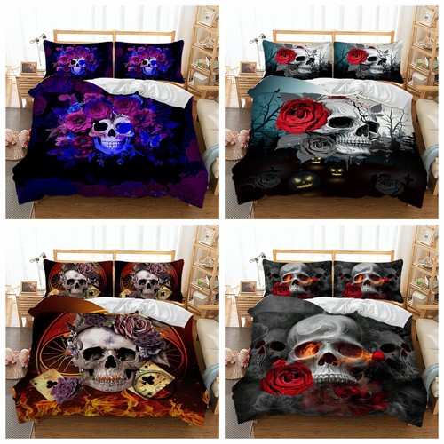 Gothic skull duvet cover - cover, set