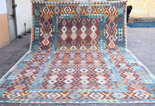 Large handwoven afghan area - handwoven,