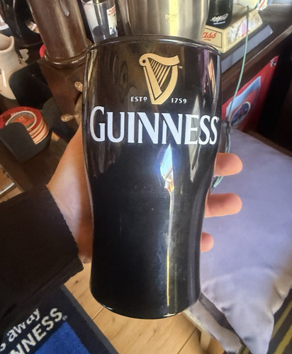 Guinness black pint - beer, glass