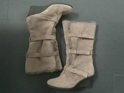 Women camel knee high boots - knee,