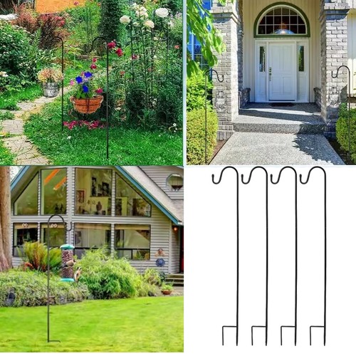 4pcs shepherd hooks - 4pcs, garden