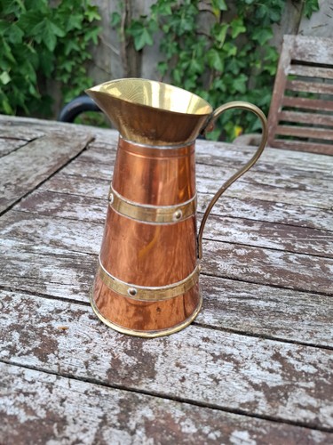 Copper jug pitcher vintage - copper,