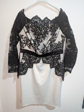 Lipsy Black Lace Bodycon Dress