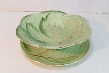 Vintage Royal Winton Grimwades Leaf  Salad Drainer With Plate