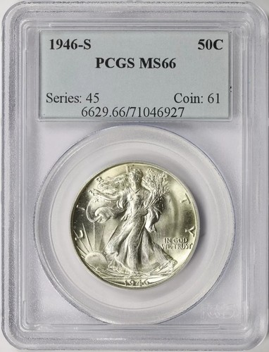 1946 50c walking liberty - walking,