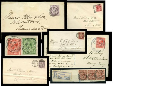 Devonshire postmarks towns - gb,