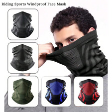 1pc Motorcycle Neck Warmer Tube Windproof Thermal Face Mask Cover Ski Scarf Mask