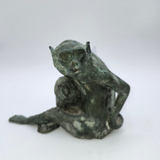Heavy Bronze Monkey statue