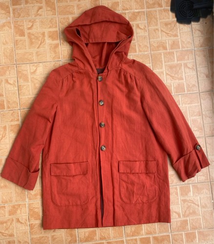 Apc linen button hooded - apc, red