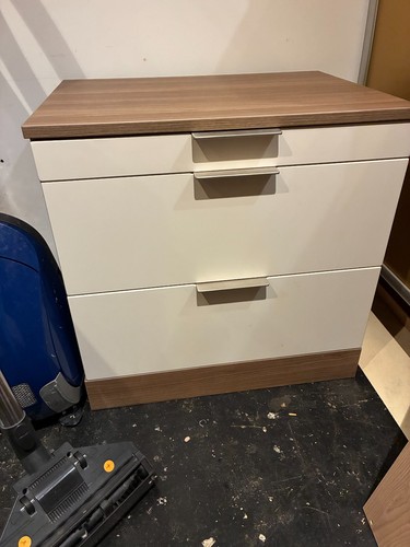 Walnut and mushroom chest - mushroom,