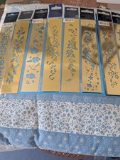 16Brass Embossing Stencils For