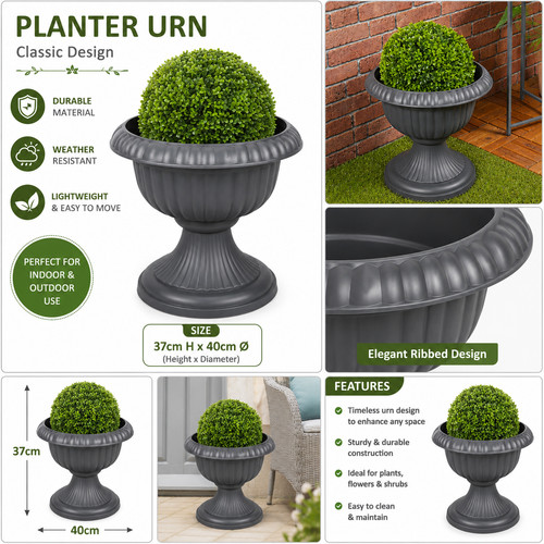 40cm garden planter urn pot - urn,