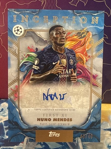 Football card nuno mendes - card,