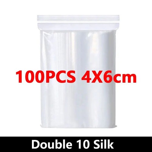 100 small clear plastic bags - small,
