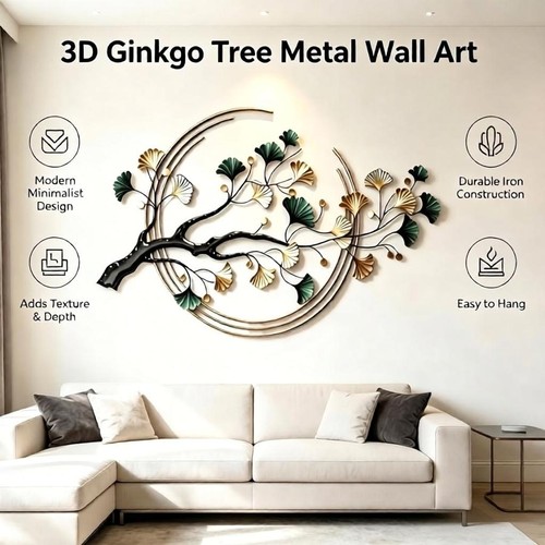 Metal flower wall - 3d, art