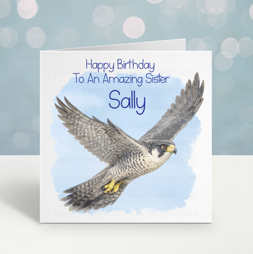 Personalised peregrine falcon - personalised,