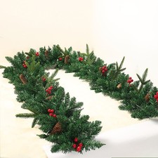 9ft Christmas Garland Bushy