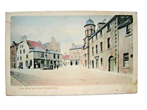 Postcard town house and - postcard.,