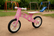 Kiddicars wooden balance bike running bike scooter available in 2 designs