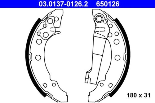 Brake shoe set ate fits - shoe,