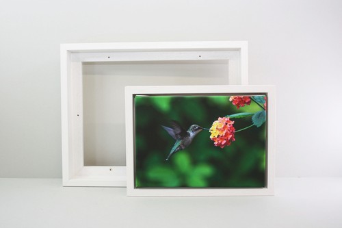White wooden tray frames - white,